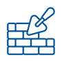 Brick with shovel icon
