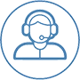 Man with earphones icon