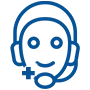 Man with headphones icon