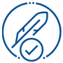 Leaf with a tick icon