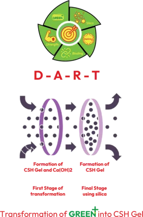 DART process of CSH gel formation