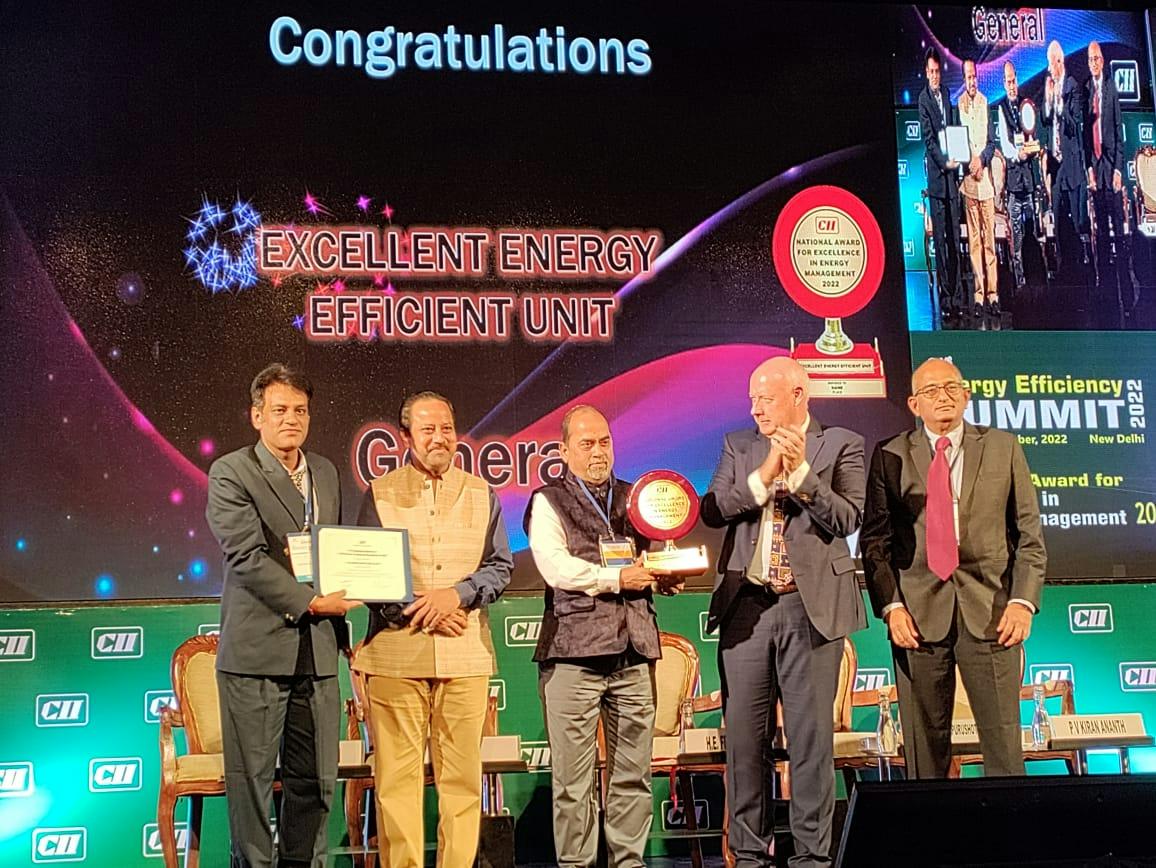 CII National Award for Excellence in Energy Management 2022